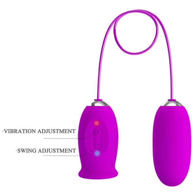 pretty love vibratore ricaricabile daisy dual egg viola