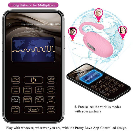 pretty love uovo vibrante ricaricabile doreen pink