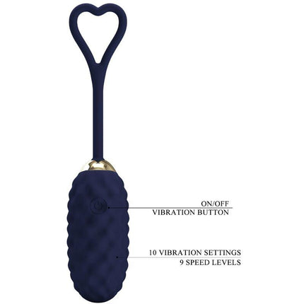 pretty love uovo vibrante con telecomando blu vivian