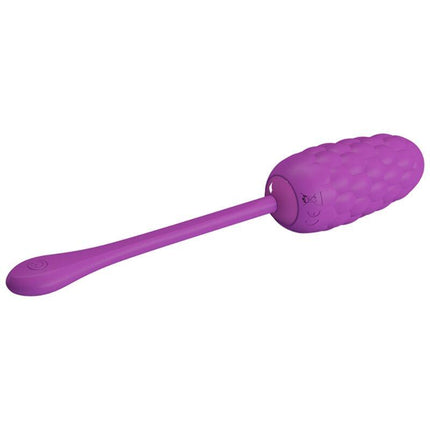 pretty love uovo vibrante con texture marina ricaricabile viola