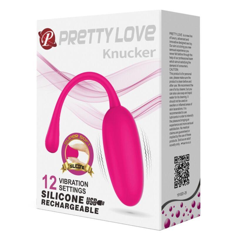 pretty love uovo vibrante ricaricabile knucker rosa