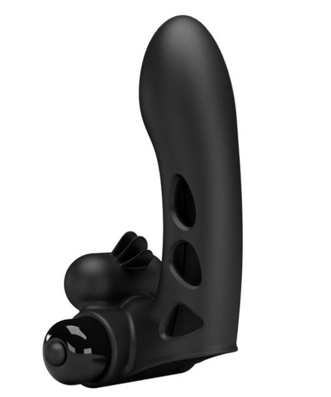 PRETTY LOVE - COPERTURA PER DITA VIBRATORE ORLANDO NERA