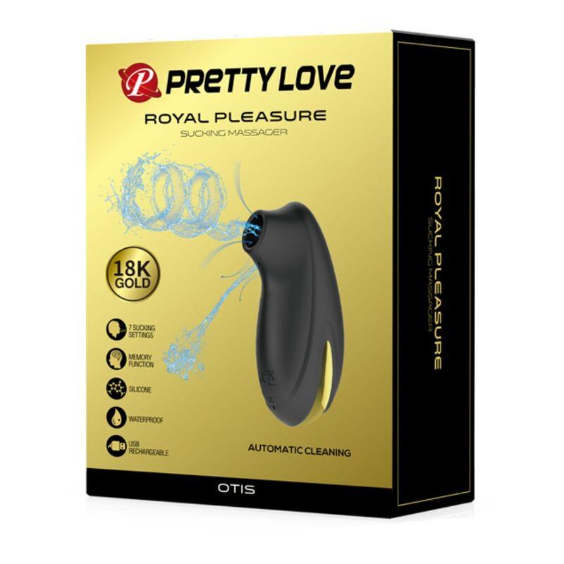 pretty love massaggiatore ad aspirazione di lusso ricaricabile nero