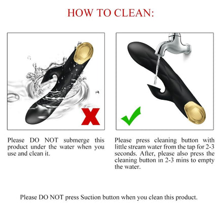 PRETTY LOVE - VIBRATORE DI LUSSO NERO RICARICABILE PLACCATO IN ORO