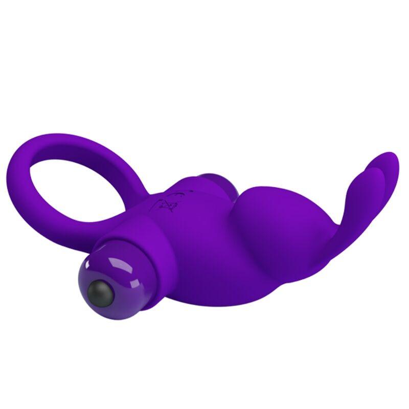 pretty love anello vibratore i coniglio per pene viola