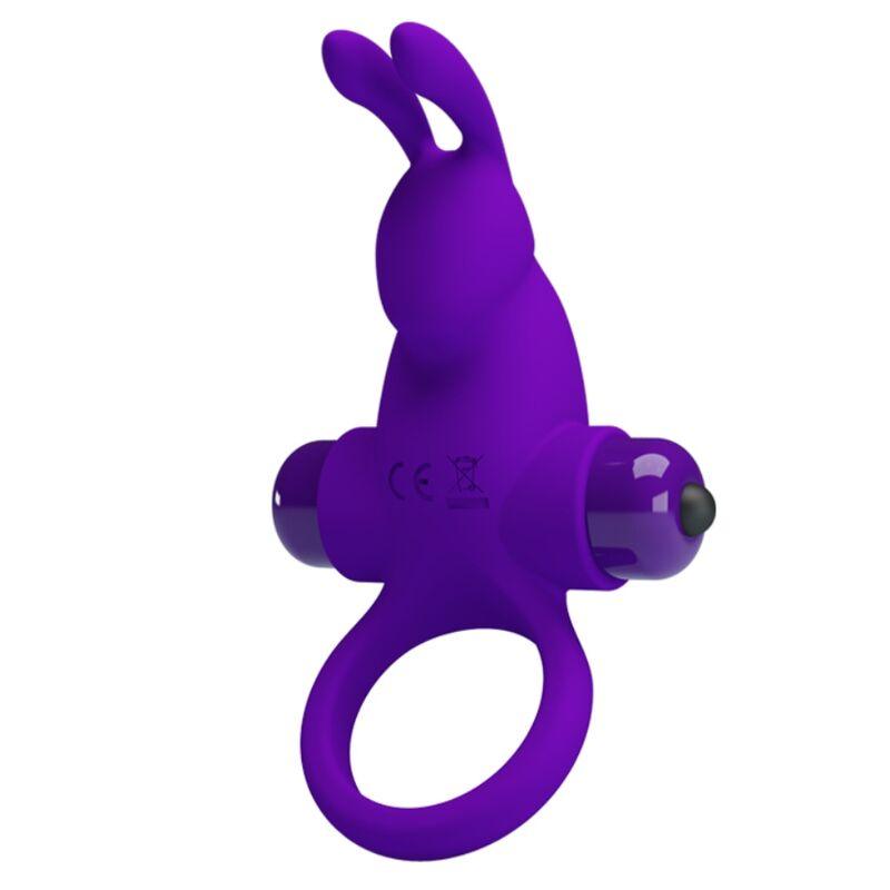 pretty love anello vibratore i coniglio per pene viola