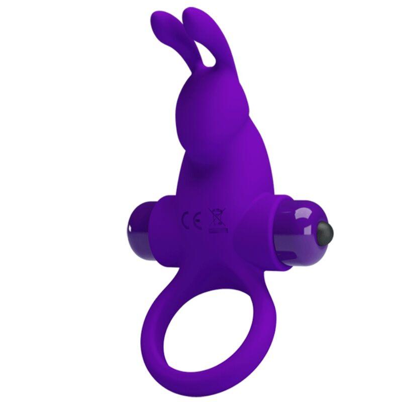 pretty love anello vibratore i coniglio per pene viola