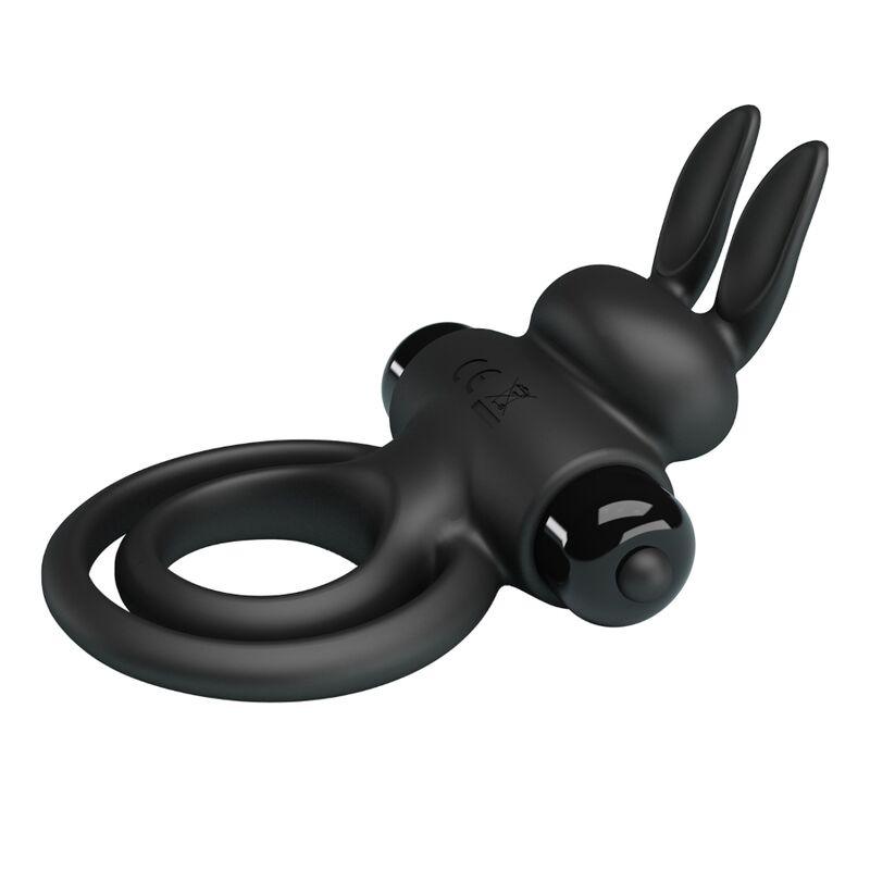 pretty love anello vibrator iii rabbit per pene nero