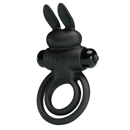 pretty love anello vibrator iii rabbit per pene nero