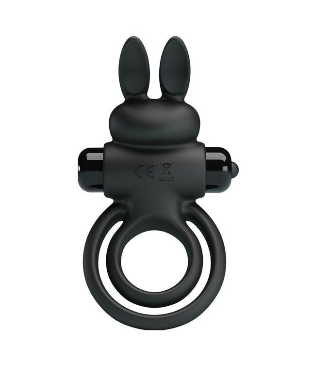 pretty love anello vibrator iii rabbit per pene nero