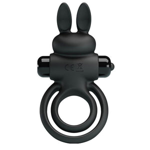 pretty love anello vibrator iii rabbit per pene nero