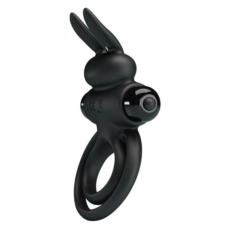 pretty love anello vibrator iii rabbit per pene nero