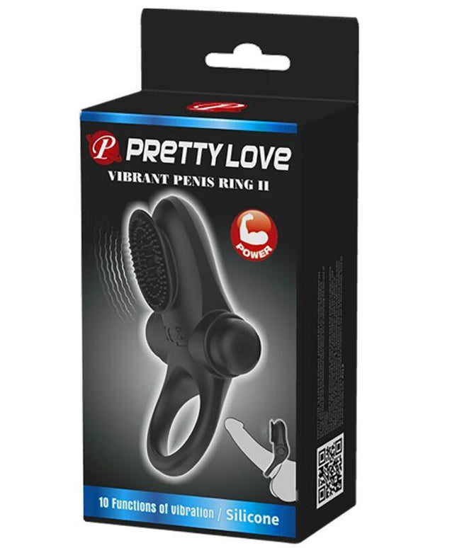 pretty love anello vibratore ii per il pene nero
