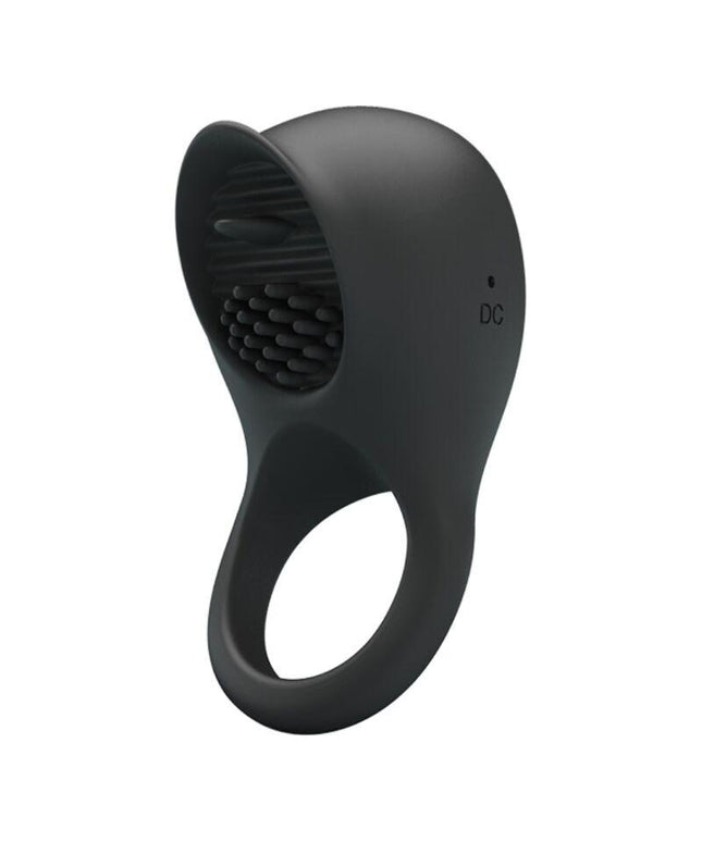 pretty love anello vibrante per pene con lingua nera