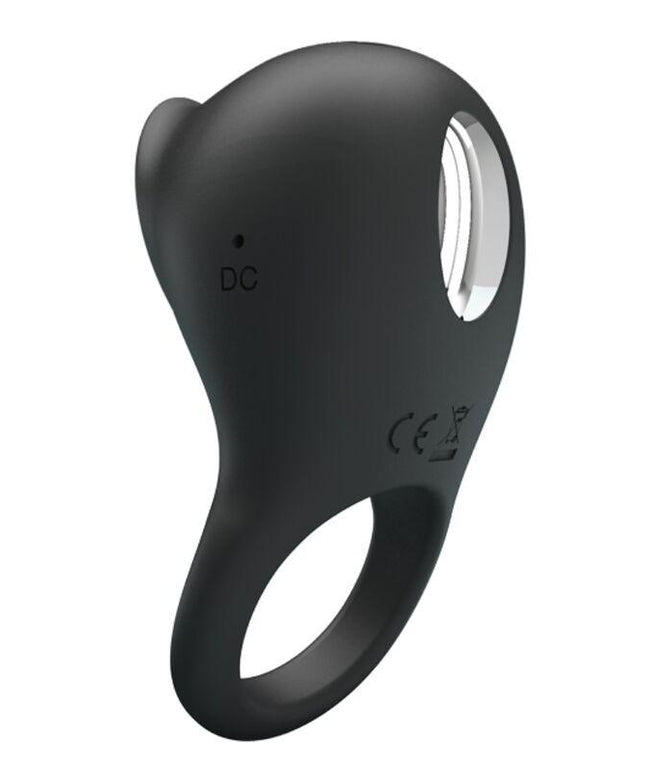 pretty love anello vibrante per pene con lingua nera