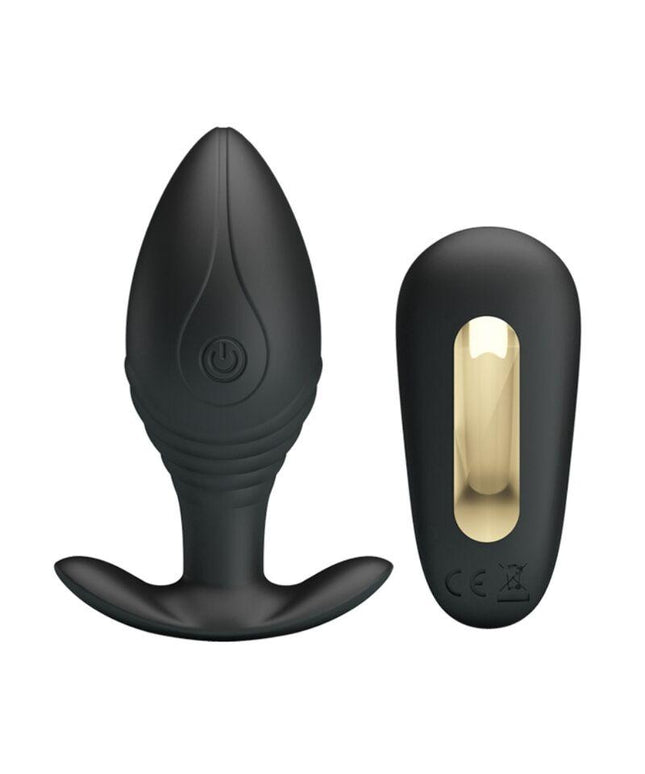 pretty love vibratore ricaricabile plug anale regina nero
