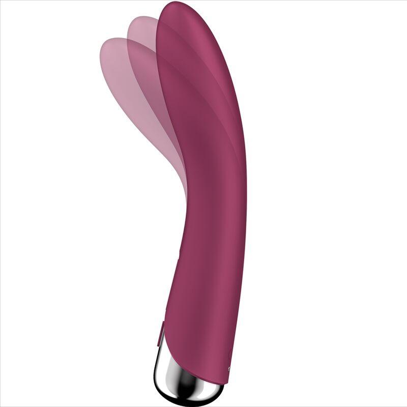 satisfyer spinning vibe 1 vibratore g spot rotator rosso