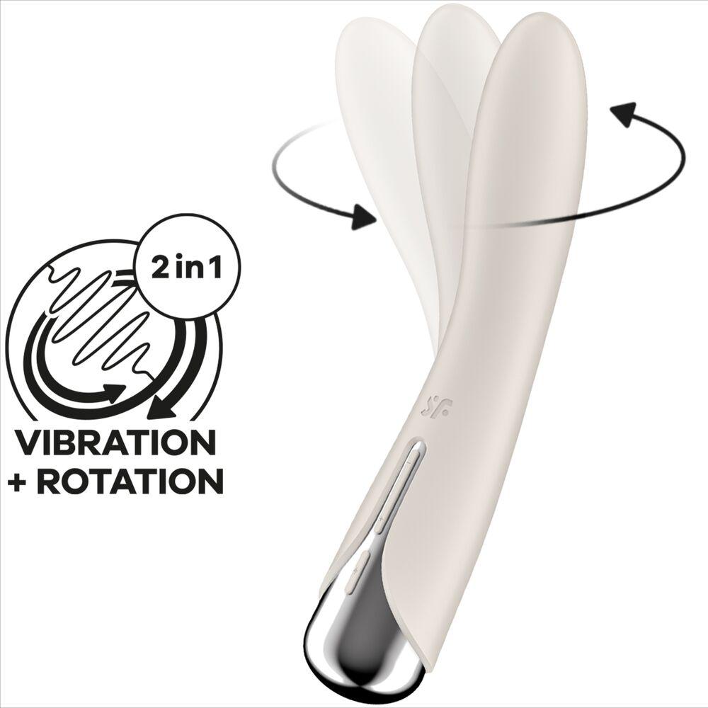 satisfyer spinning vibe 1 vibratore g spot rotator rosso