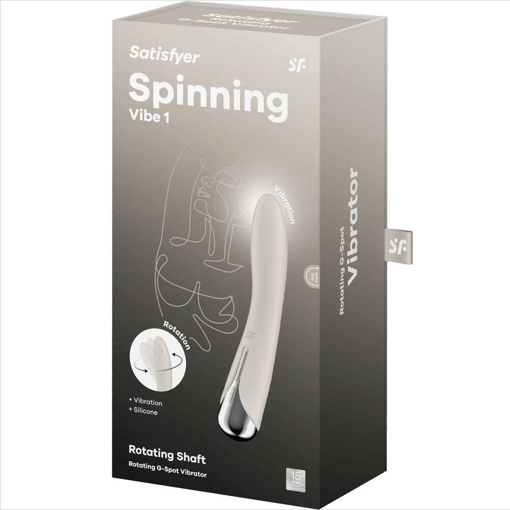 satisfyer spinning vibe 1 vibratore g spot rotator rosso