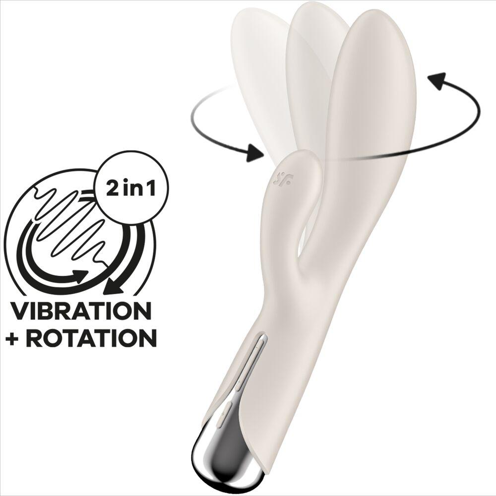 satisfyer spinning rabbit 1 clitoride e stimolazione del punto g rosso