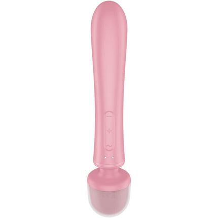 satisfyer massaggiatore vibratore coniglio triple lover rosa
