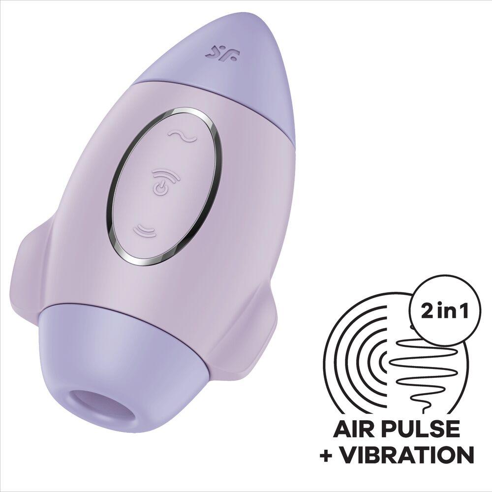 satisfyer mission control lilla piccolo vibratore a doppio impulso