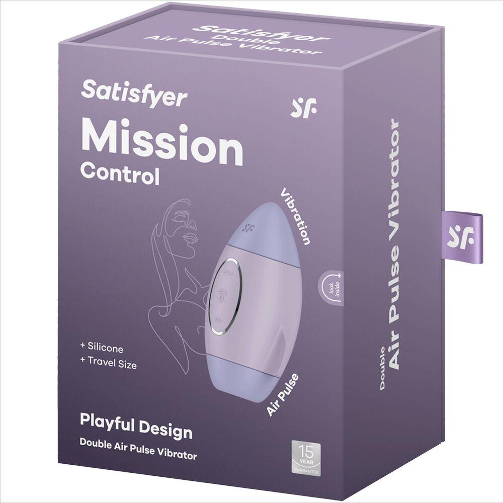 satisfyer mission control lilla piccolo vibratore a doppio impulso