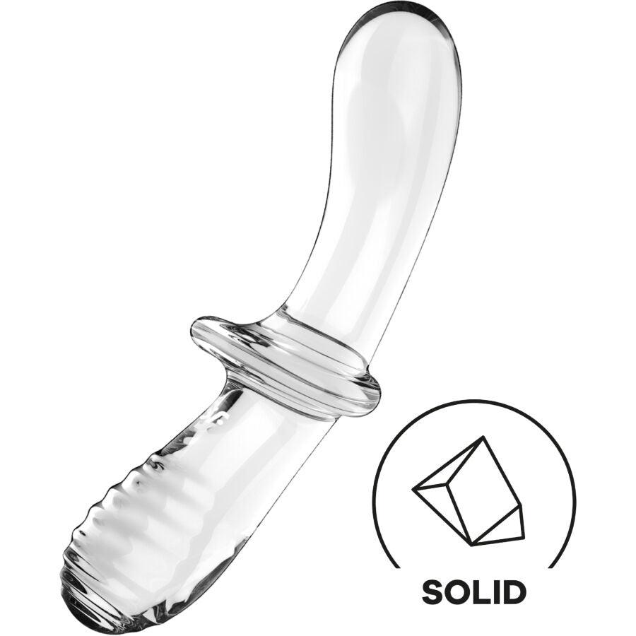 satisfyer dildo doppio cristallo trasparente