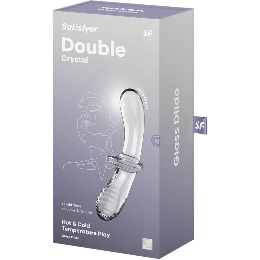 satisfyer dildo doppio cristallo trasparente