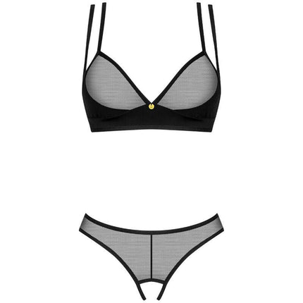obsessive nesari set due pezzi crotchless m l