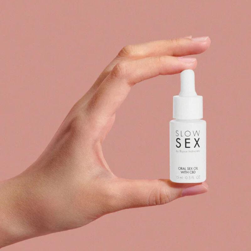 bijoux slow sex olio per sesso orale con cbd 15 ml