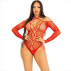 leg avenue body crothless con rosso lucido