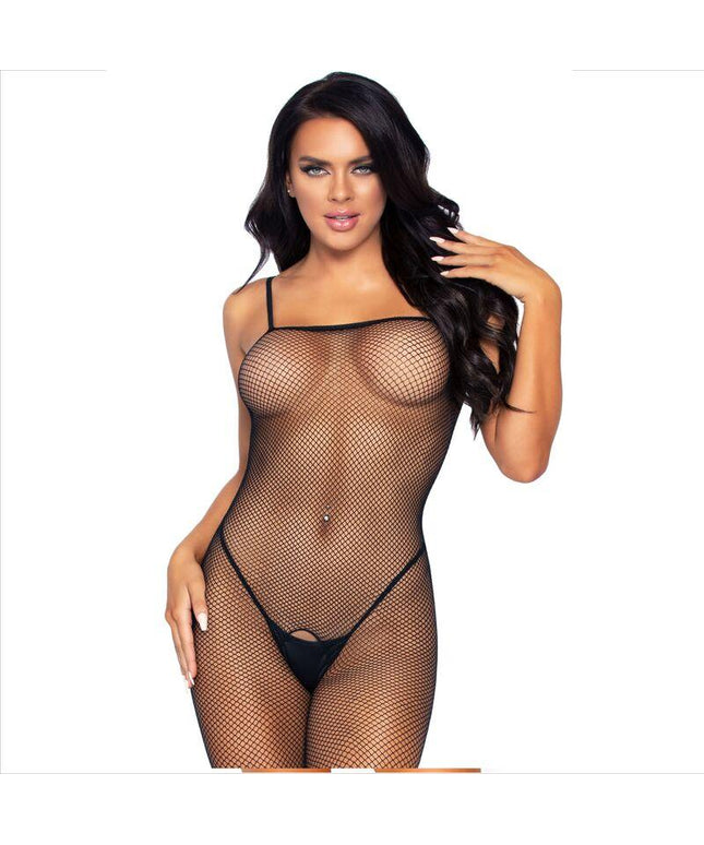 leg avenue bodystocking a rete con apertura
