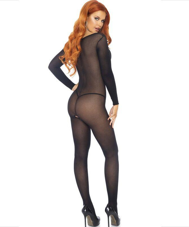 leg avenue bodystocking manica lunga nero