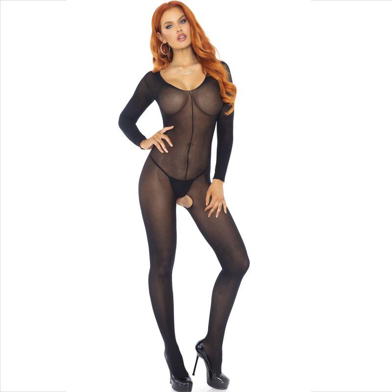 leg avenue bodystocking manica lunga nero