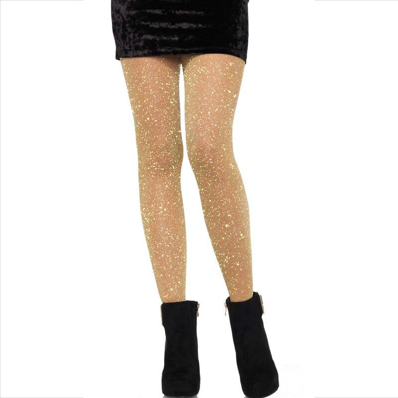 leg avenue collant trasparenti dorato