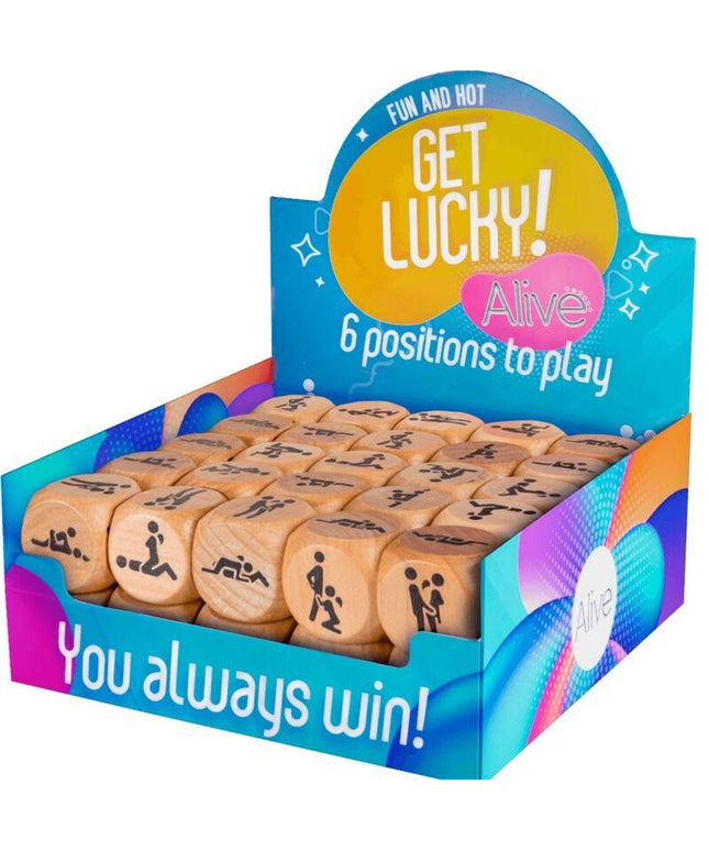 alive get lucky dice box 6 posizioni 50 unit