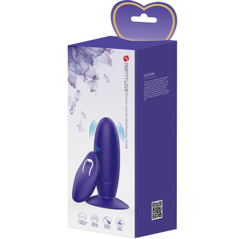 pretty love youth plug vibratore anale telecomando violetto