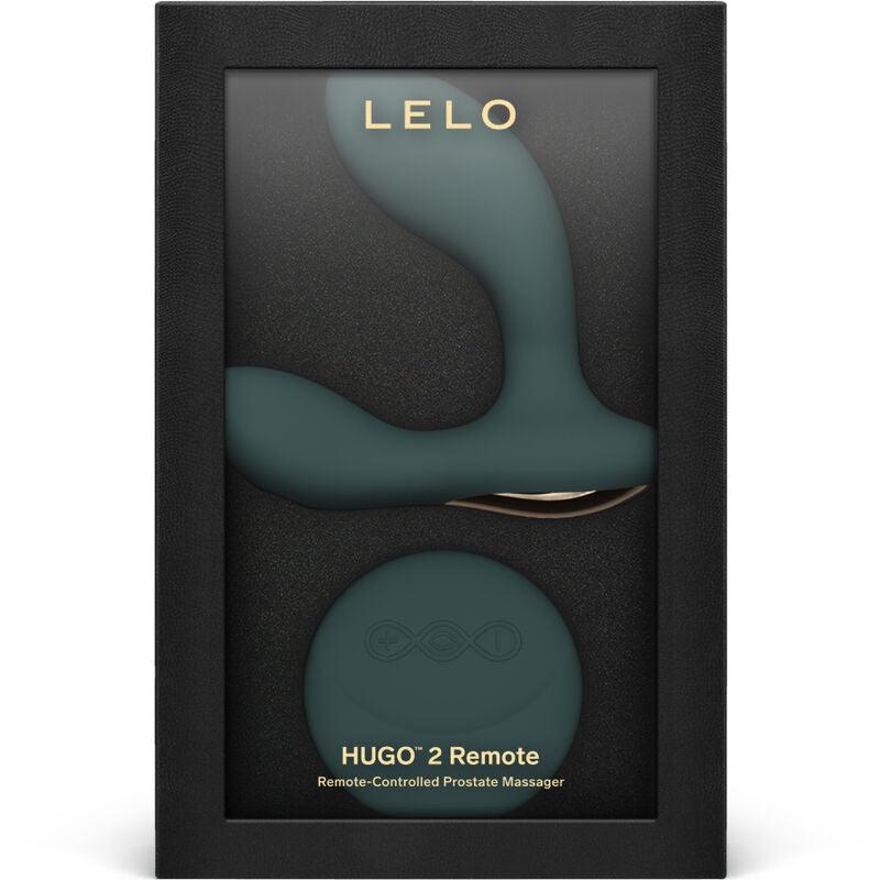 lelo massaggiatore prostatico con telecomando hugo 2 verde