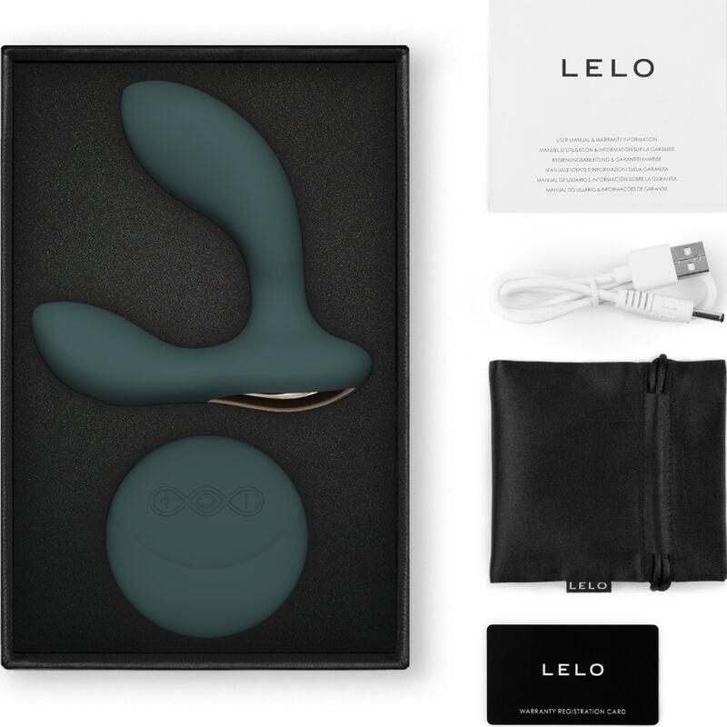 lelo massaggiatore prostatico con telecomando hugo 2 verde