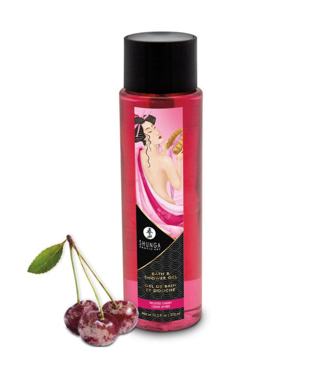 shunga gel bagno doccia ciliegia satinata 370 ml