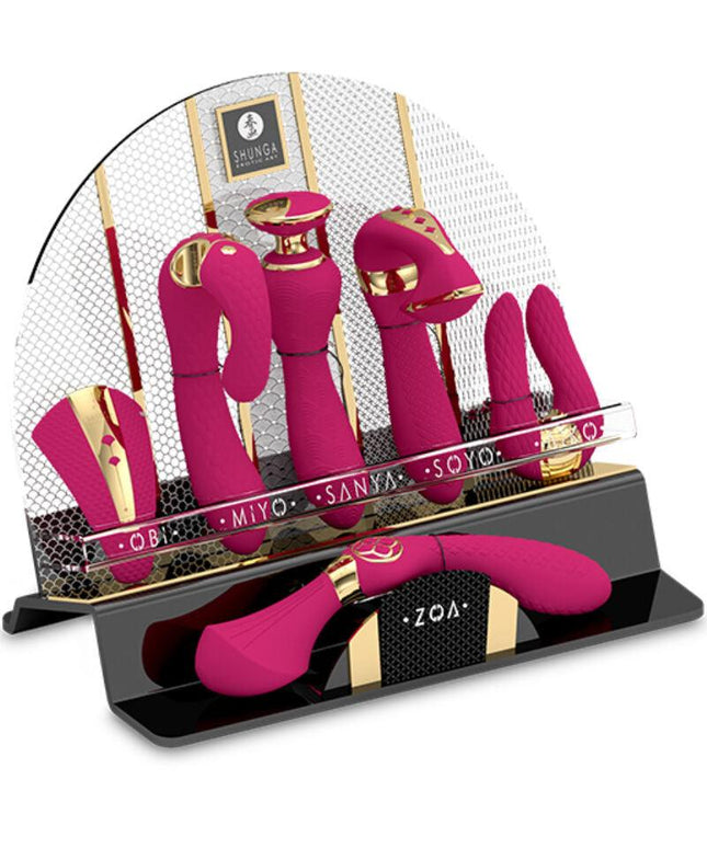 shunga espositore da 6 massaggiatori intiti fucsia