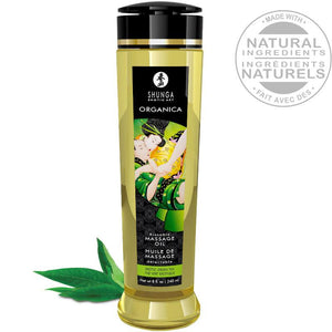 shunga olio da massaggio biologico te verde 240 ml