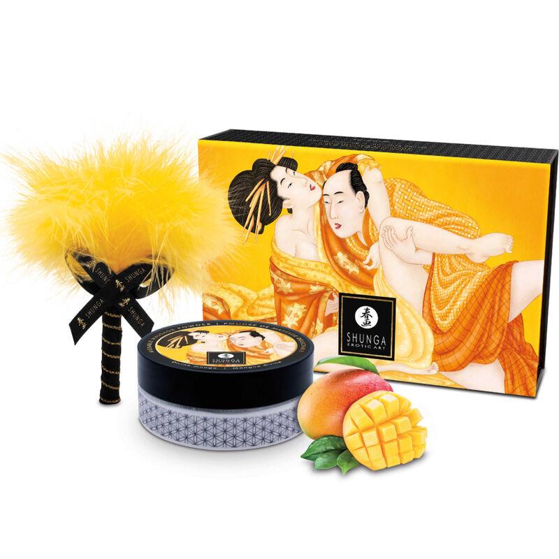 shunga kit polvere da massaggio alimentare mango