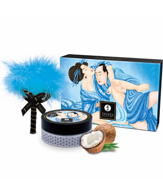 SHUNGA - KIT POLVERE DA MASSAGGIO AL COCCO ALIMENTARE