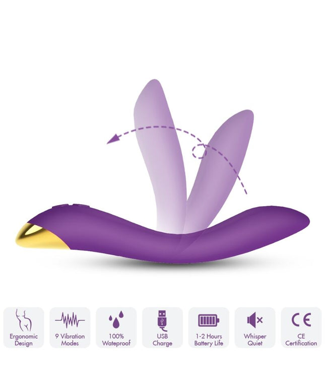 ARMONY - VIBRATORE FLAMINGO MULTIPOSIZIONE VIOLA