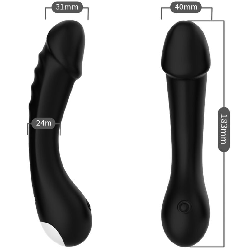 ARMONY - DILDO VIBRATORE G-SPOT IN SILICONE NERO