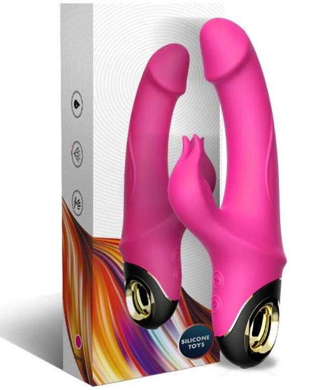 ARMONY - METEROR DILDO VIBRATORE RABBIT ROTATOR FUCSIA