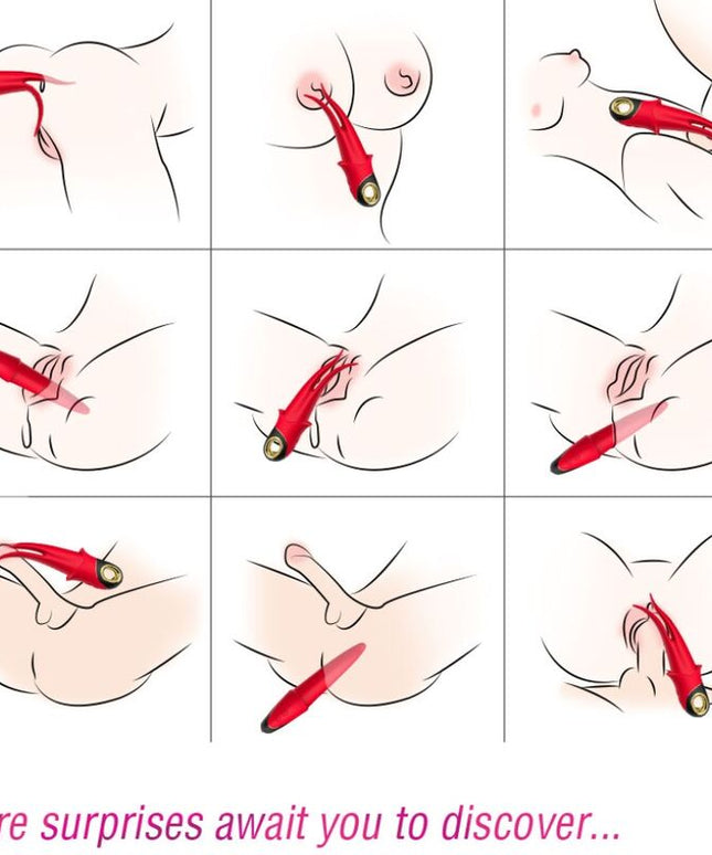 ARMONY - VIBRATORE OMBRA DOPPIA TESTA ROSSO