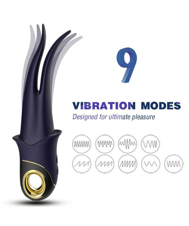ARMONY - VIBRATORE OMBRA DOPPIA TESTA TEASING BLU